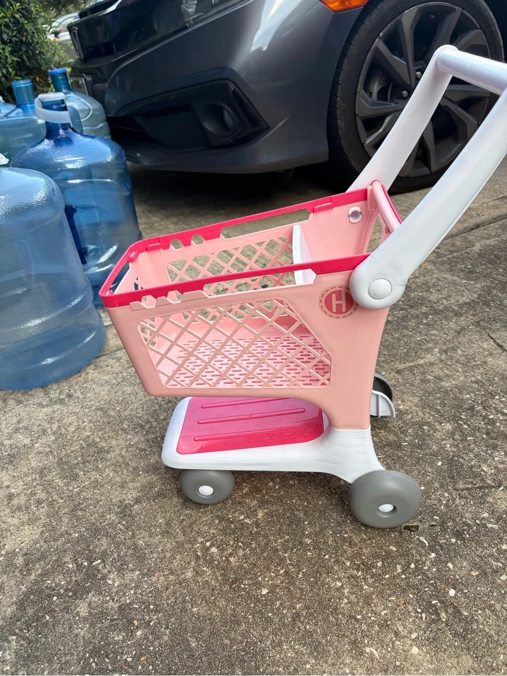 Pink Toy Shopping Cart for Kids